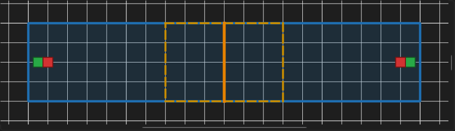 Network Editor showing the signalised crossing example
