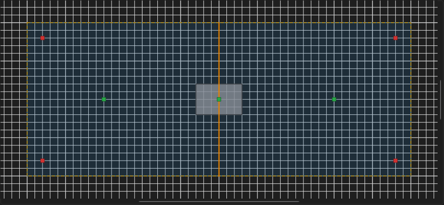Network Editor showing the stadium egress example